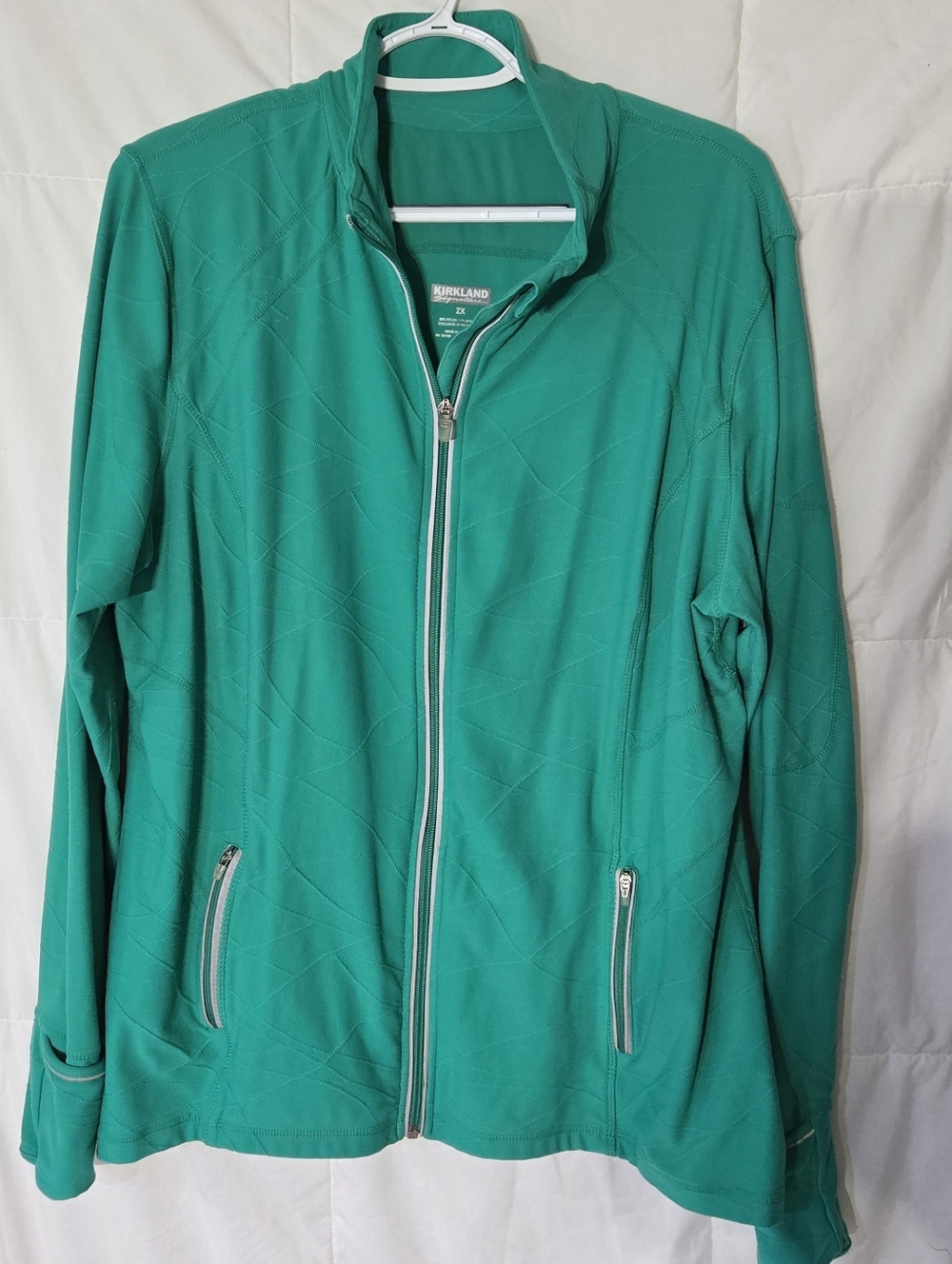 Kirkland Signature Women’s Teal Full-Zip Jacket